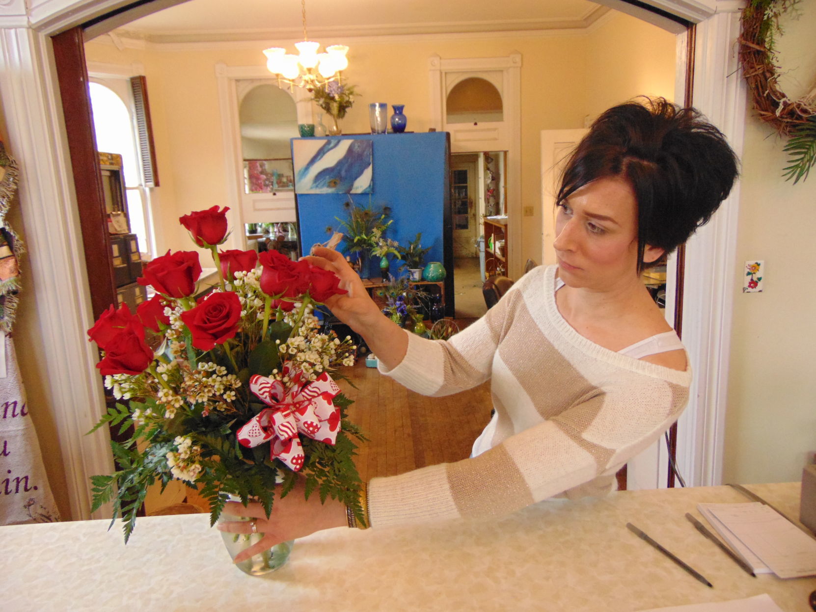 Flower shops prep for Valentine's Day